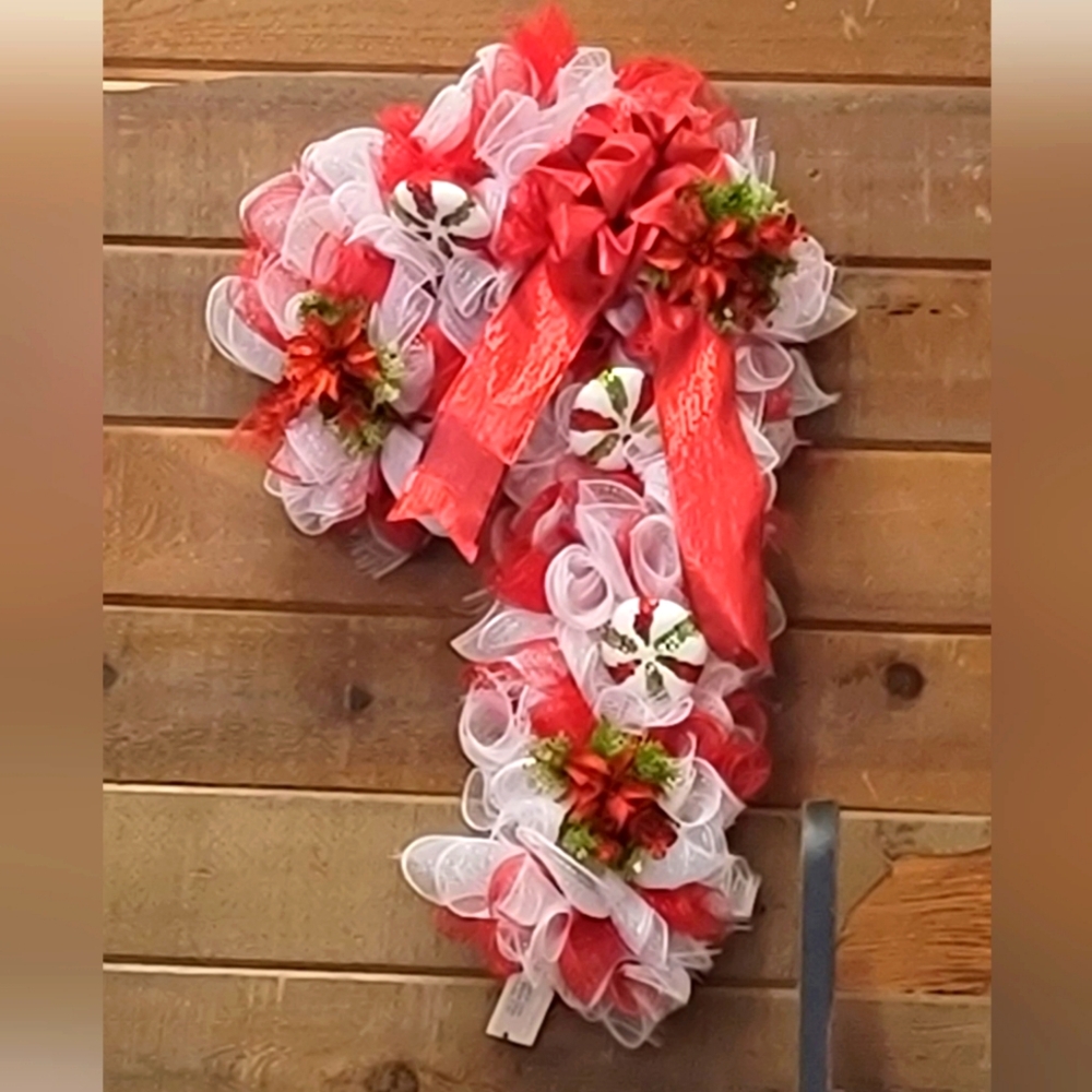 Sold Candy Cane Wreath